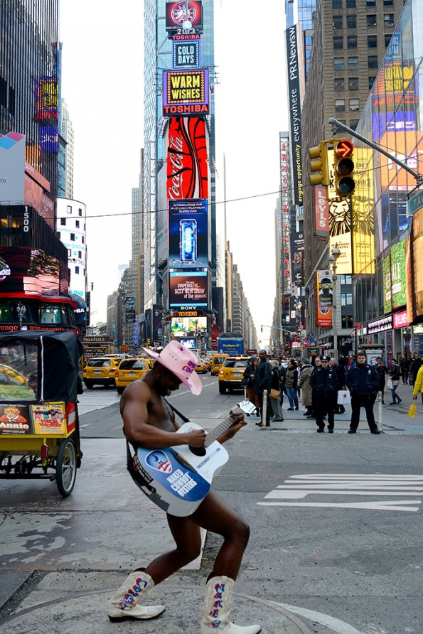 The Naked Cowboy Times Square
